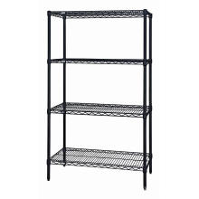 NSF Black Coating Metal Wire Shelving Rack Fabricant